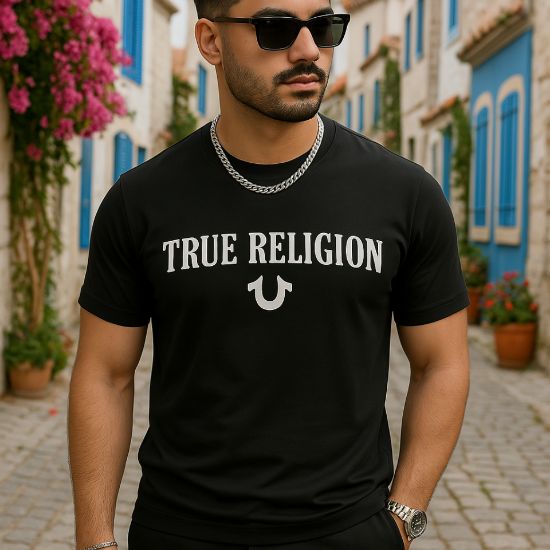 Erkek True Religion Baskılı Süprem T-shirt resmi